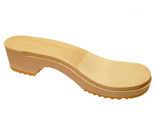 Wooden clogs red