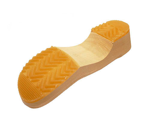 Wooden clogs blue with pad
