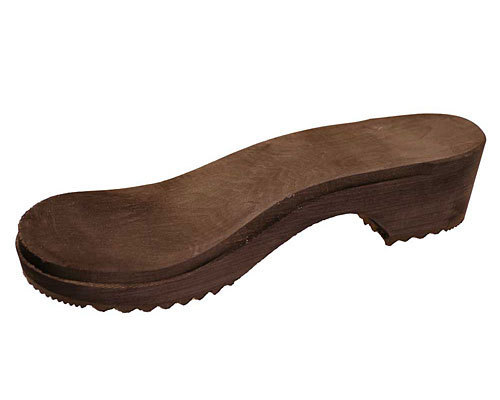 Wooden clogs yellow