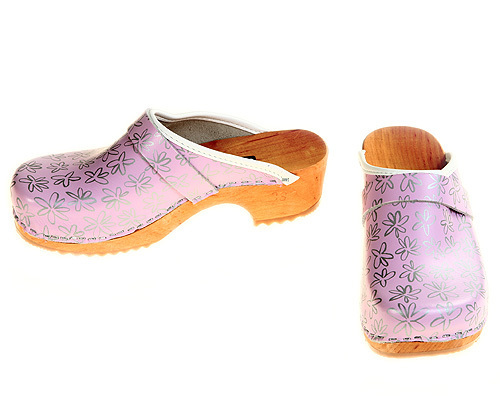Single Pair - Clogs Silverbloom, size 35 / 39